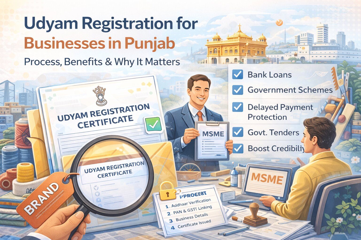 Udyam Registration for Businesses in Punjab – Complete Guide Udyam Registration for Businesses in Punjab – Complete Guide