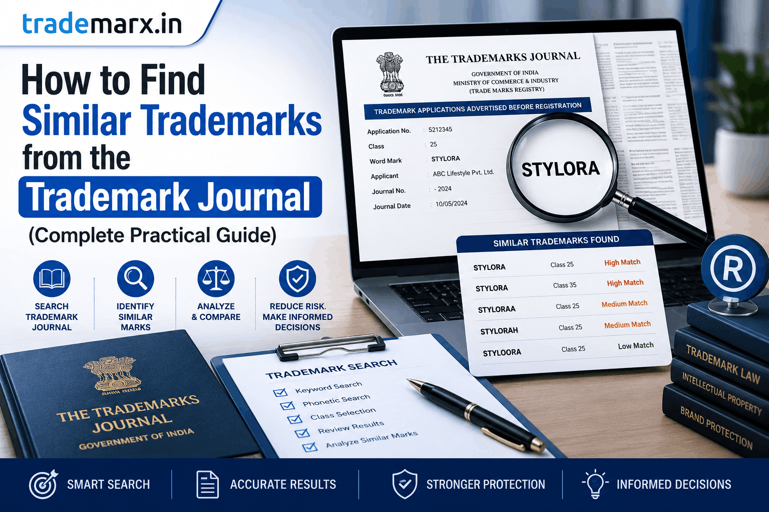 How to Find Similar Trademarks from the Trademark Journal (Complete Practical Guide) How to Find Similar Trademarks from the Trademark Journal (Complete Practical Guide)