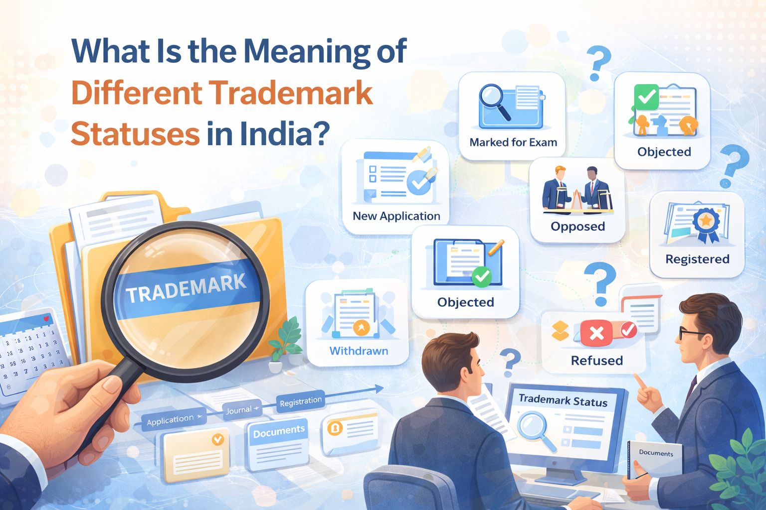 What Is the Meaning of Different Trademark Statuses in India? What Is the Meaning of Different Trademark Statuses in India?